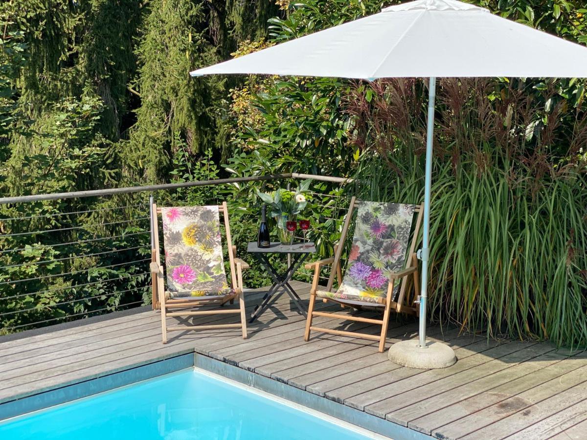 Landhaus Am Plattenbichl - Luxus Apartment Mit Privat-Pool Und Sauna - Im Sommer Bergbahn Inklusive Oberstdorf Kültér fotó