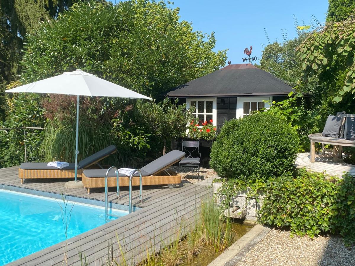 Landhaus Am Plattenbichl - Luxus Apartment Mit Privat-Pool Und Sauna - Im Sommer Bergbahn Inklusive Oberstdorf Kültér fotó